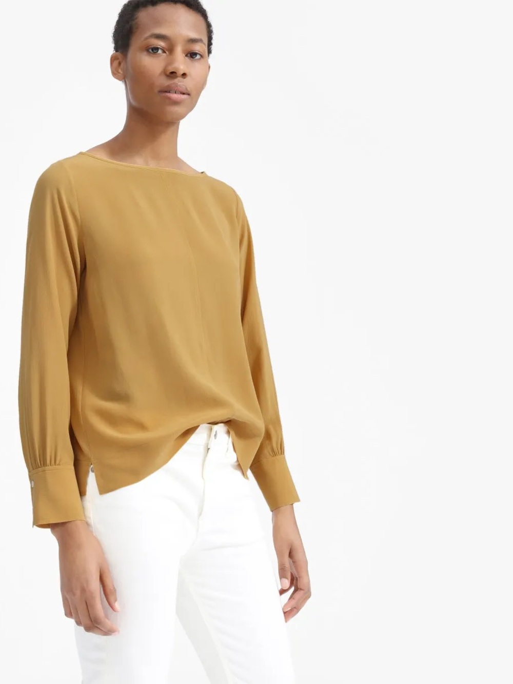 Everlane Silk Long Sleeve Top